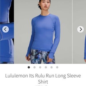 Lululemon Its Rulu Run Long Sleeve Shirt
Wild Indigo
